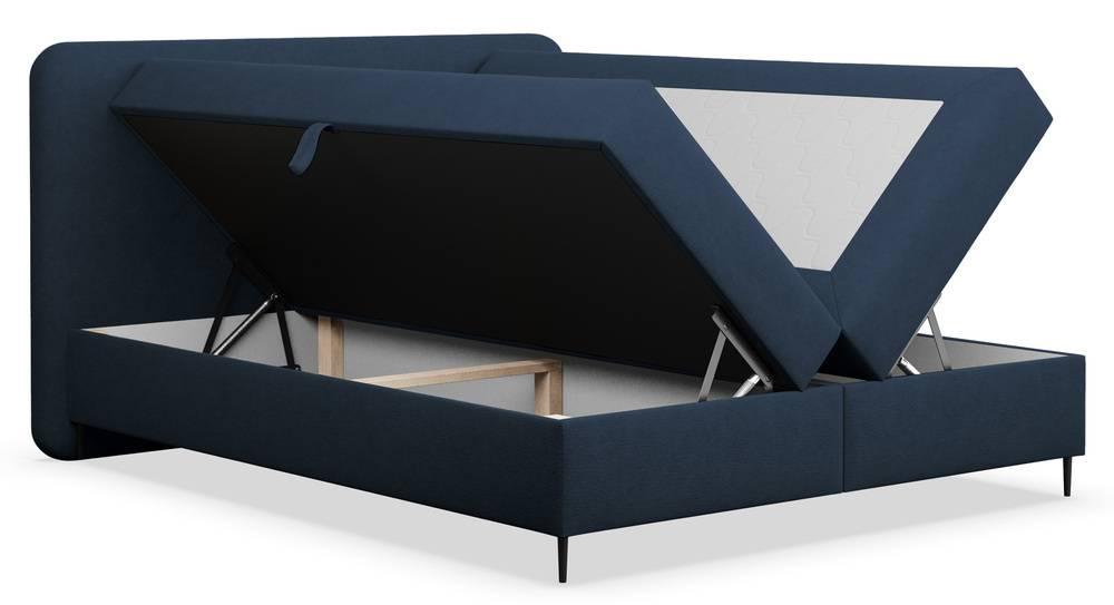 NADUVI Collection Boxspring Contero chenille 160 x 200 cm met