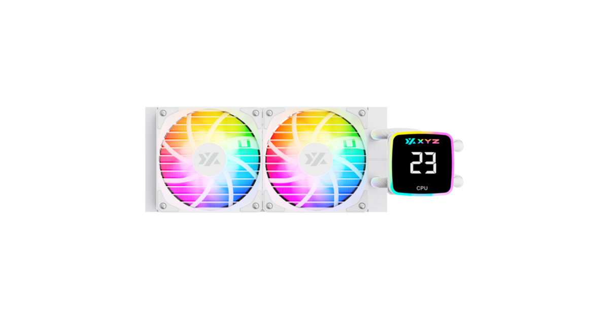 XYZ PC GearAquapulse AIO 240 waterkoeling  (Wit, ARGB, PWM)