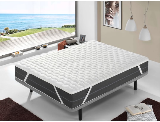 XALUCA - Sur matelas 140x190 bastille – hauteur 4 cm - respirabilit...