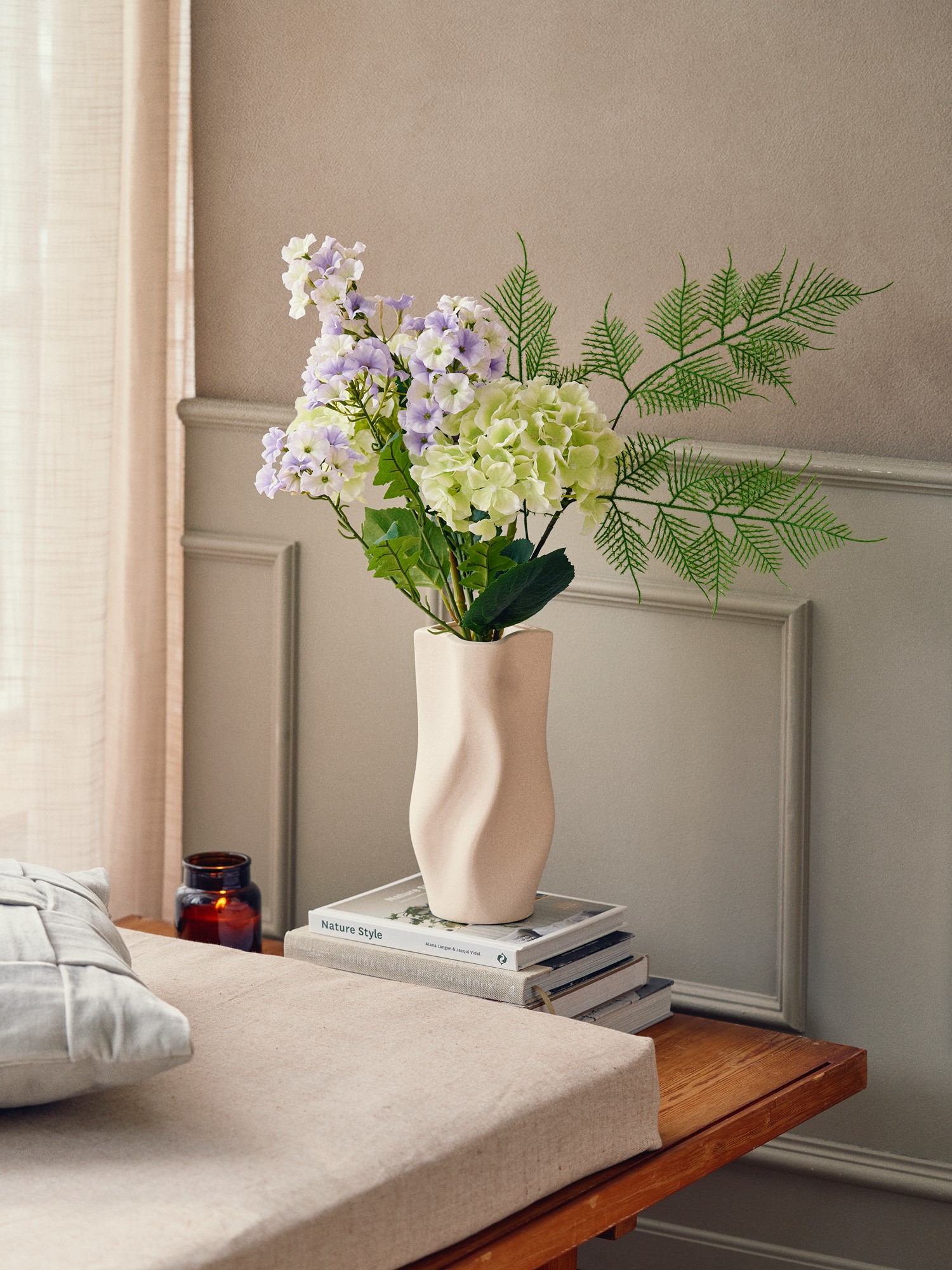 Kunstig blomst pragtsnerle | 81 cm.  | Lilac