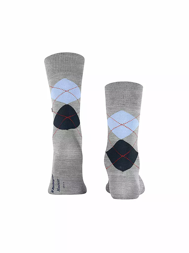 BURLINGTON Herren Socken MANCHESTER 40-46 concrete melange hellgrau