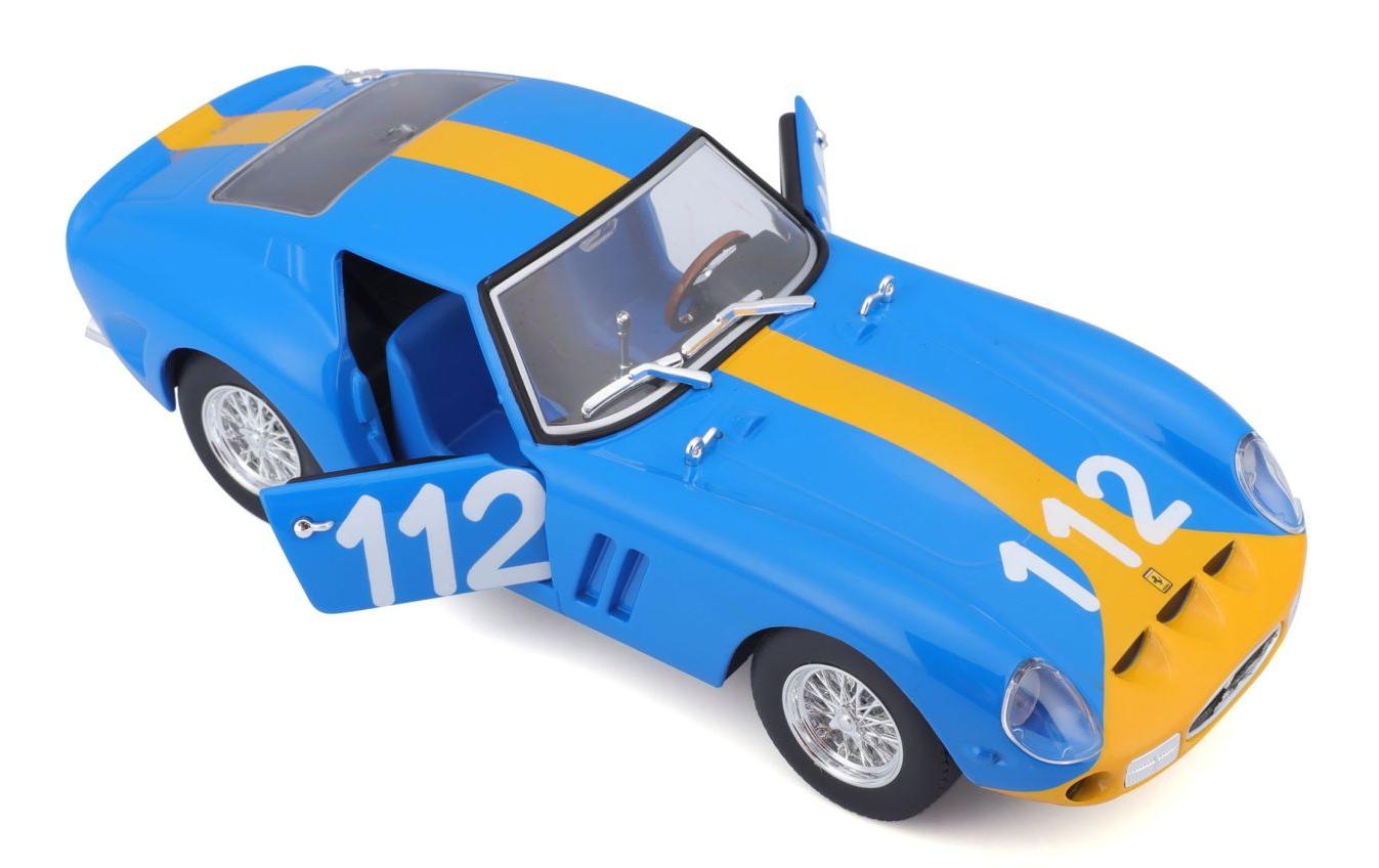 Ferrari Racing 250 GTO Blau 1:24Sammlermodell im Massstab 1:24
