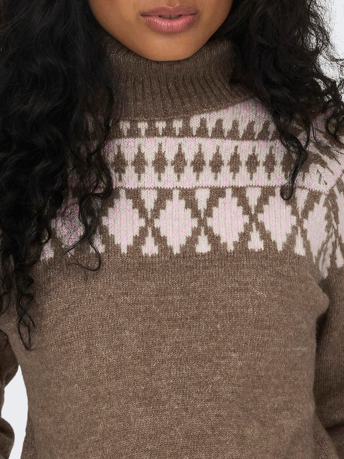 ONLMATHILDA Strickpullover Dark Earth
