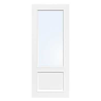 Arne & Bodil binnendeur ABT103 blank facetglas - wit afgelakt