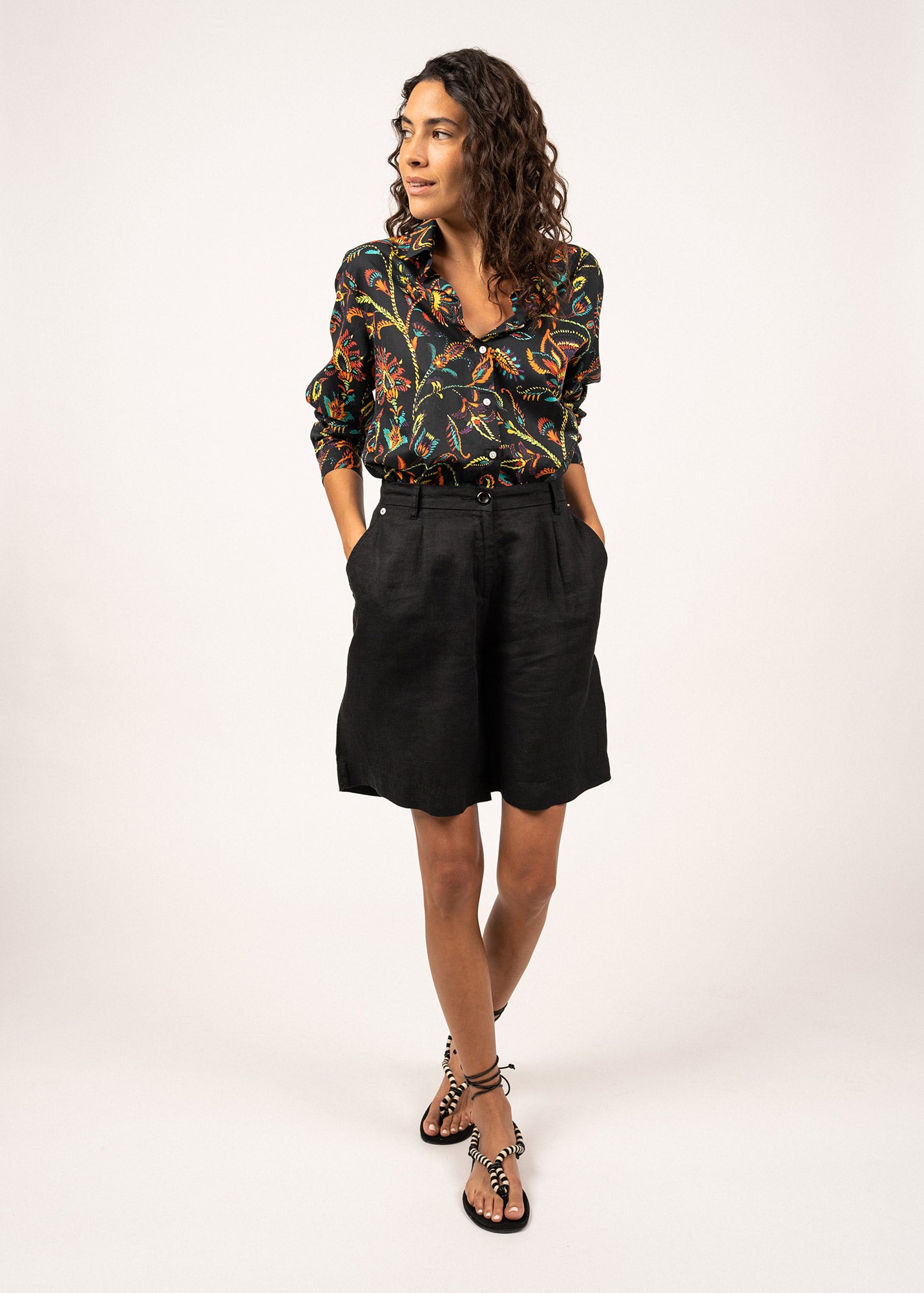 Chemise à motifs Marion