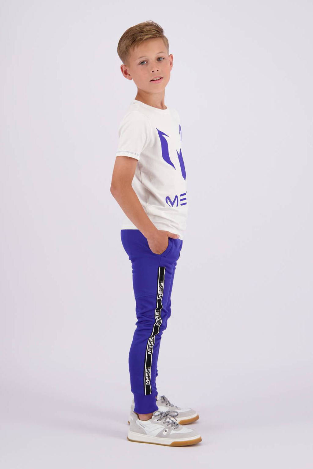 Vingino T-shirt met printopdruk wit/hardblauw