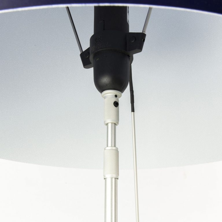 Luceplan Costanza tafellamp telescopisch met dimmer aluminium/wit