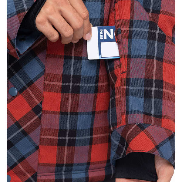 Veste snowboard 686 MNS WOODLAND INSULATED JKT BRICK RED PLAID