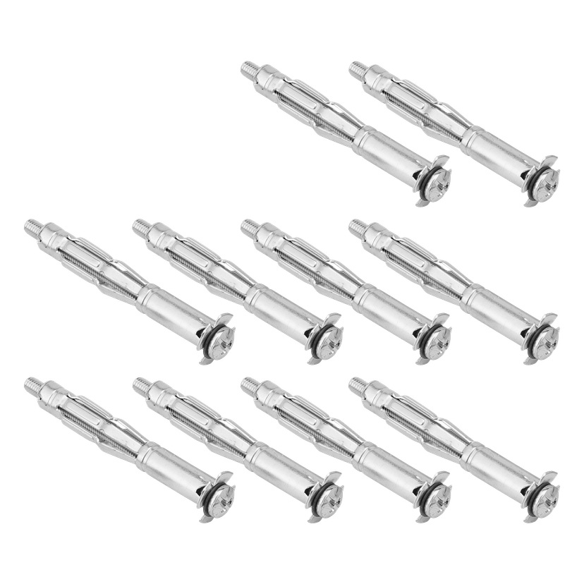 Ekspansjonsplugger i metall for dobbel gips 10-pk M5 65xØ9 mm