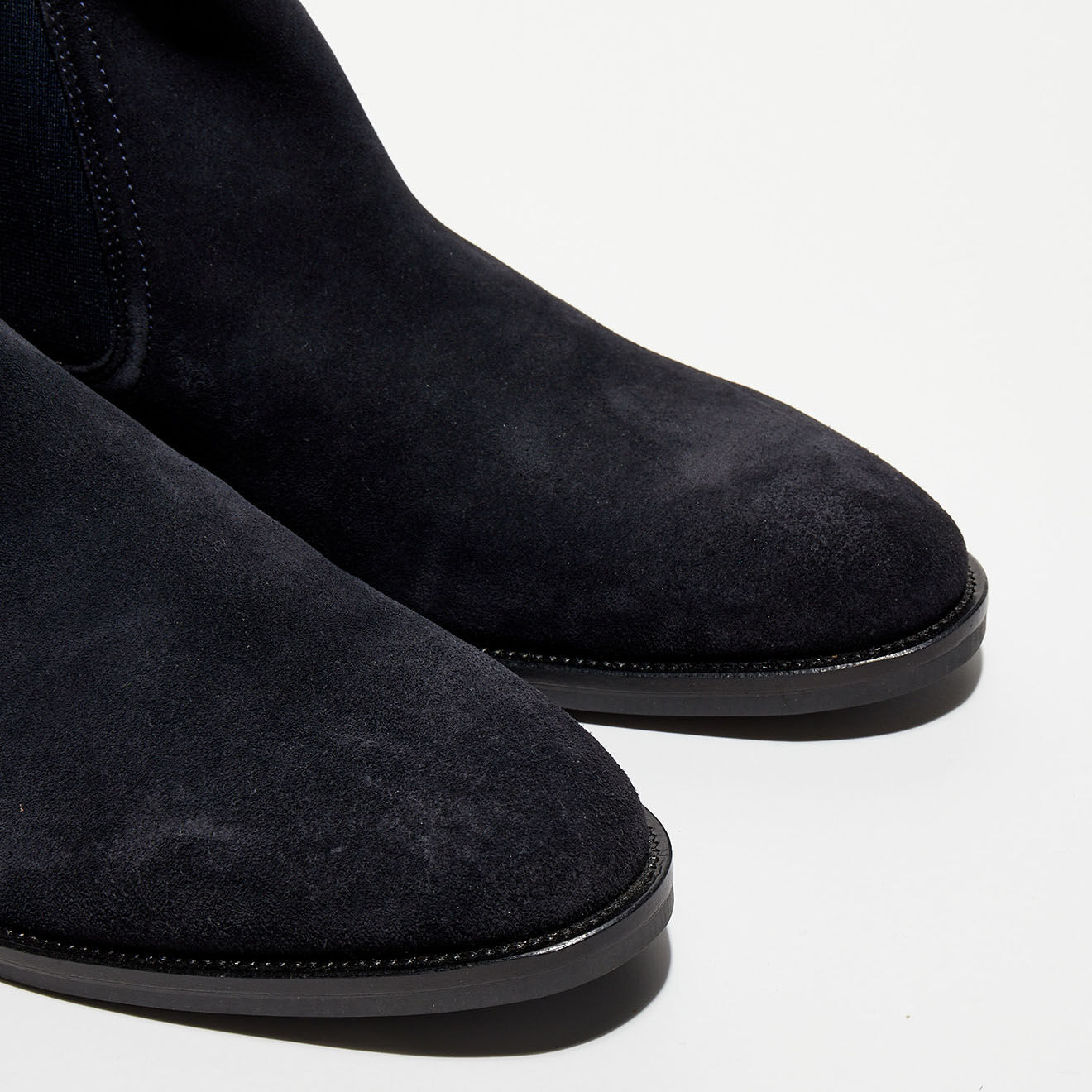 Tommy Hilfiger Chelsea boots en Velours de Cuir Signature bleu marine
