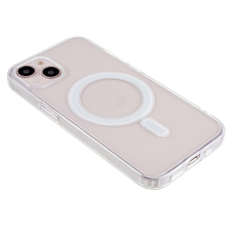 iPhone 13 MagSafe Hybrid Hülle TPU Bumper Air Cushion Fallschutz   Acryl Rückseite - Transparent