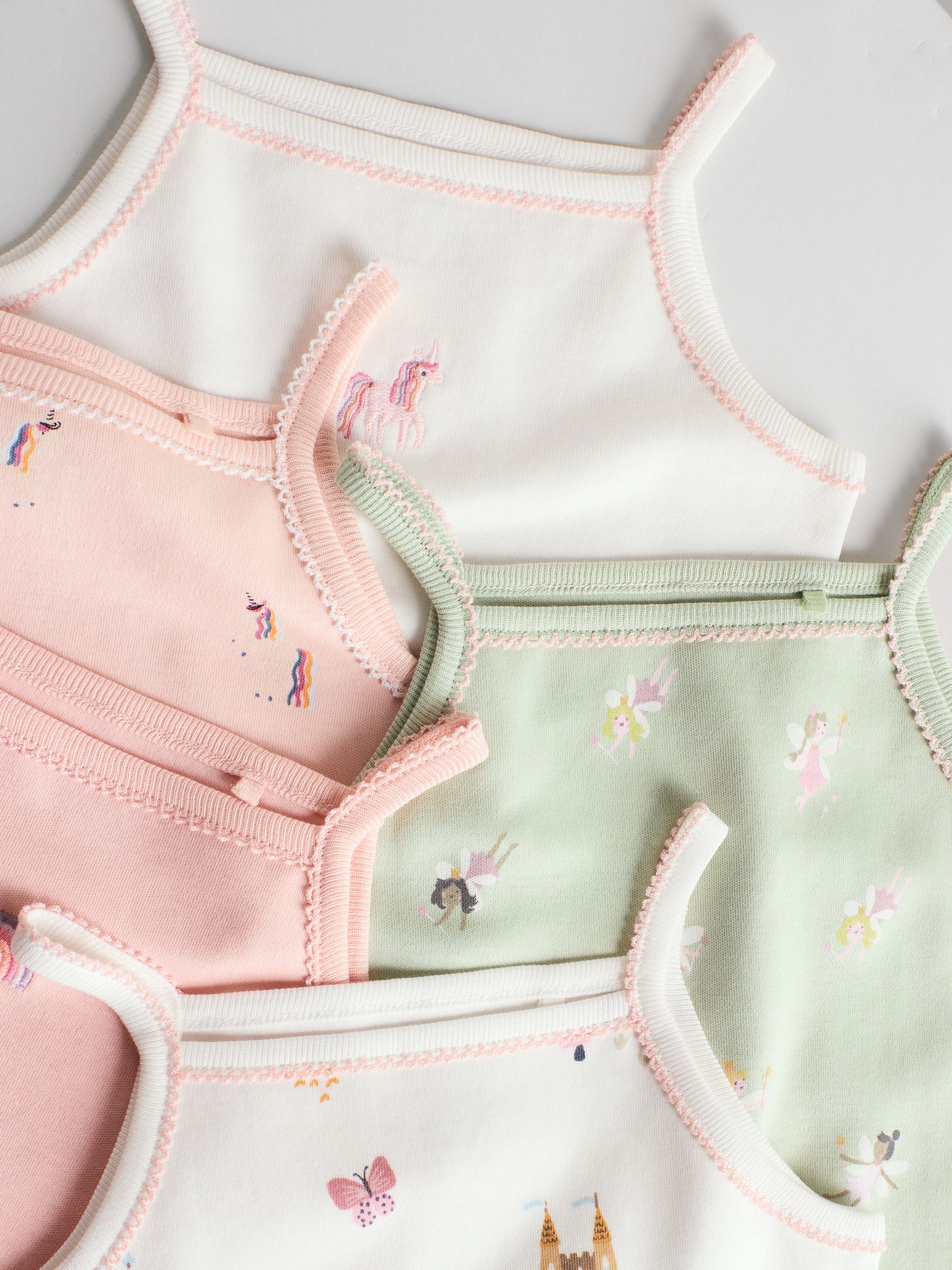 Multi - Set van 5 katoenen hemdrompertjes voor baby's
