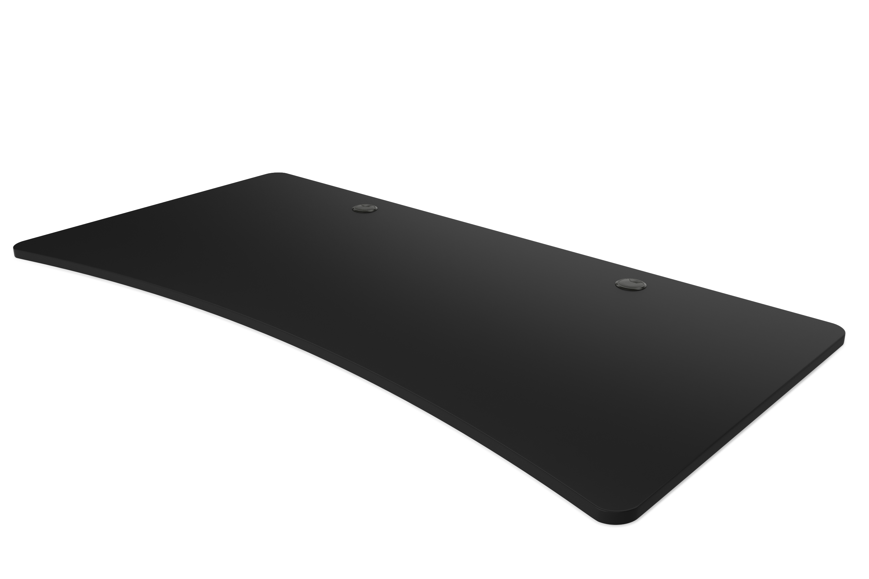 Tischplatte Stehpult mit Kabeldurchlass schwarz 200 x 92 cm