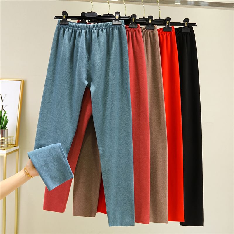 JVL - Hoge taille effen legging