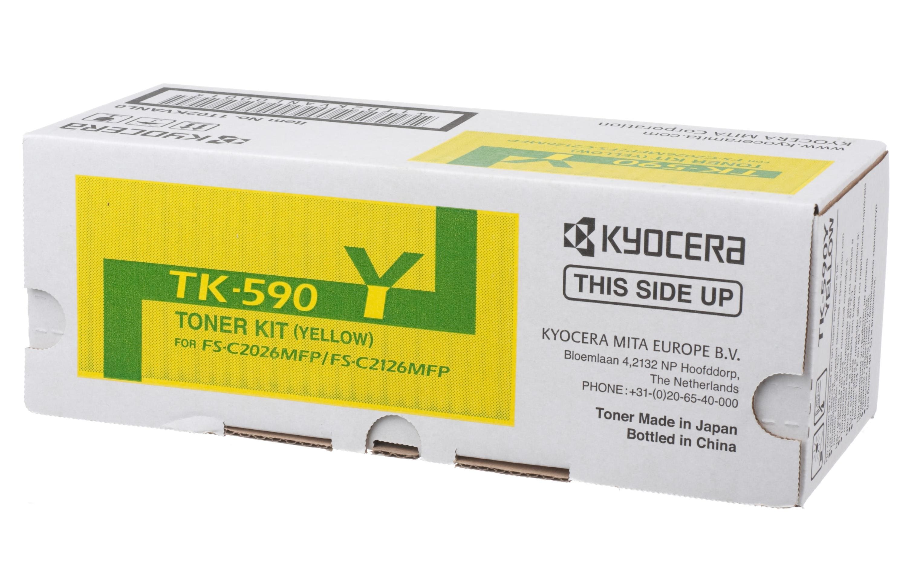 Toner TK-590Y Yellow<br>Original-Toner, gelb