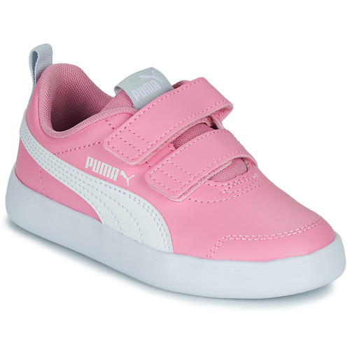 Puma - Courtflex v2 V PS - Rose / Blanc
