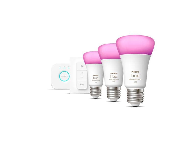 Philips Hue White & Color Ambiance E27 3er Starter Set 1100 Starterset