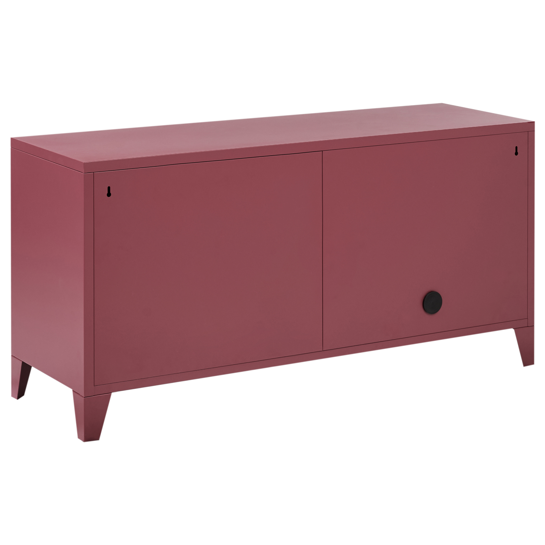 Beliani - CARDIFF - Dressoir - Donkerrood - Staal