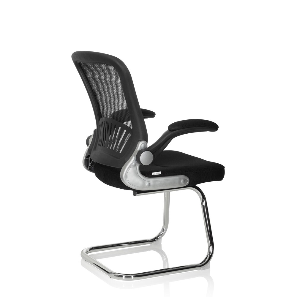 Freischwinger FLYER PRO V Stoff/Netzstoff mit Armlehnen hjh OFFICE