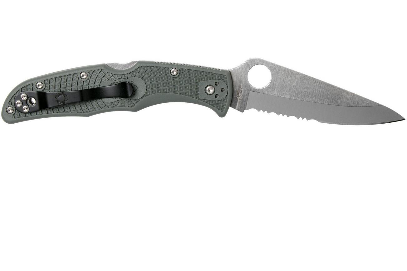 Spyderco Endura 4 Foliage Green C10PSFG partly serrated zakmes