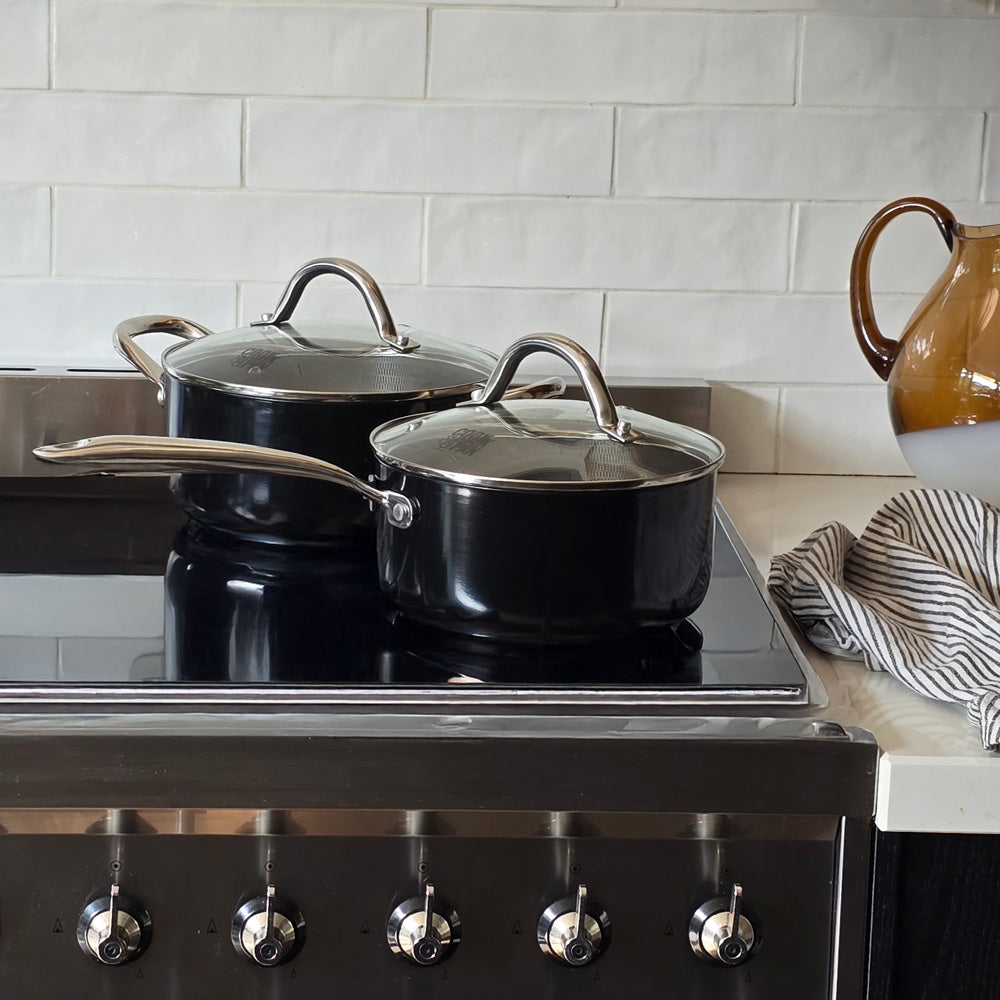 Signature Honey Kookpan met deksel 22 cm - RVS