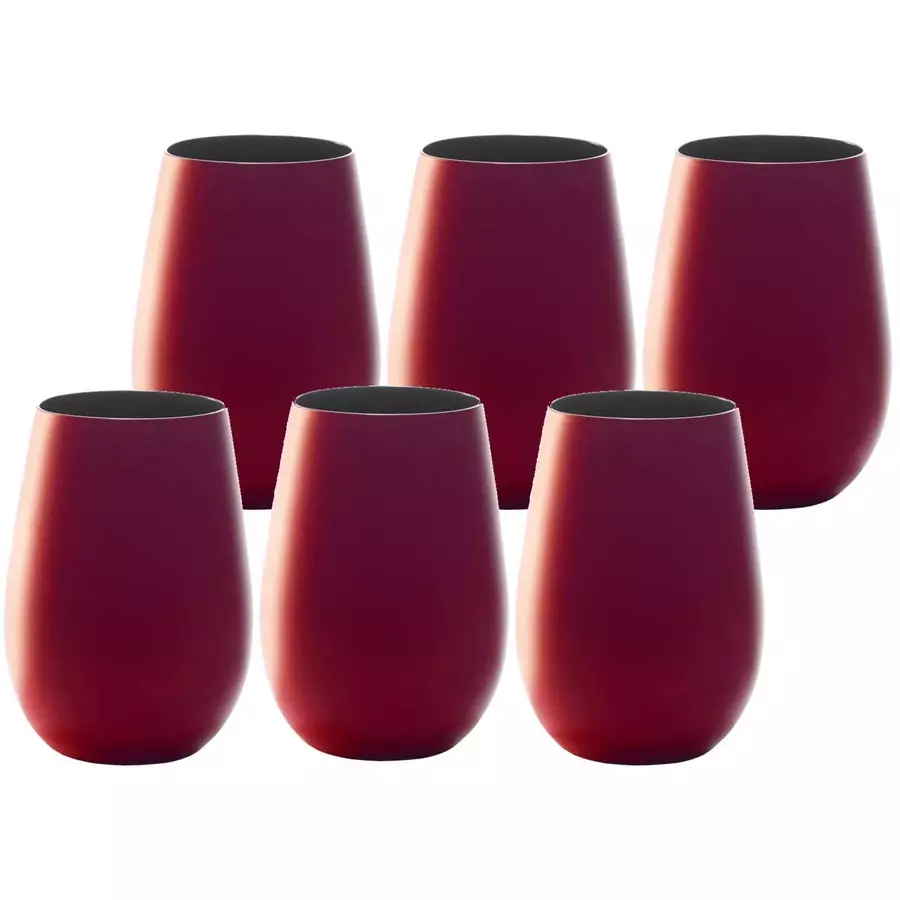 Stölze Lausitz Becher Elements 465 ml 6er Set dunkelrot