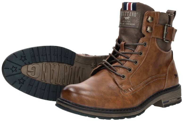 Mustang Veterschoenen Hoog cognac
