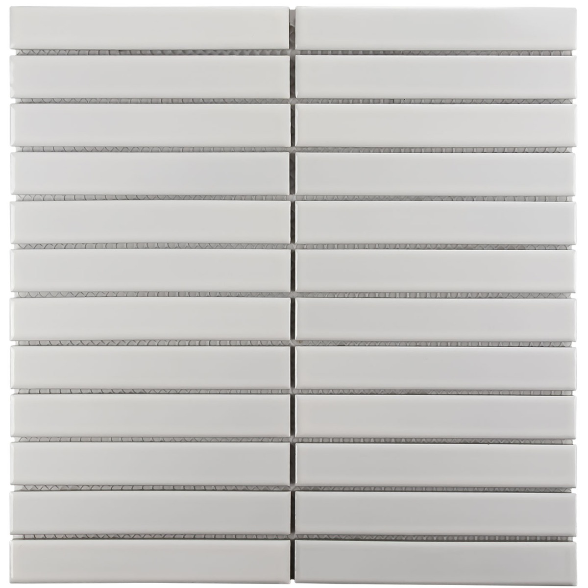 The Mosaic Factory Sevilla smalle vinger 2.2cm mozaïek tegels 30x30 wit