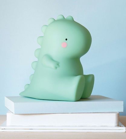 A Little Lovely Company Lampe - 12,5 cm - T-Rex -  Grøn