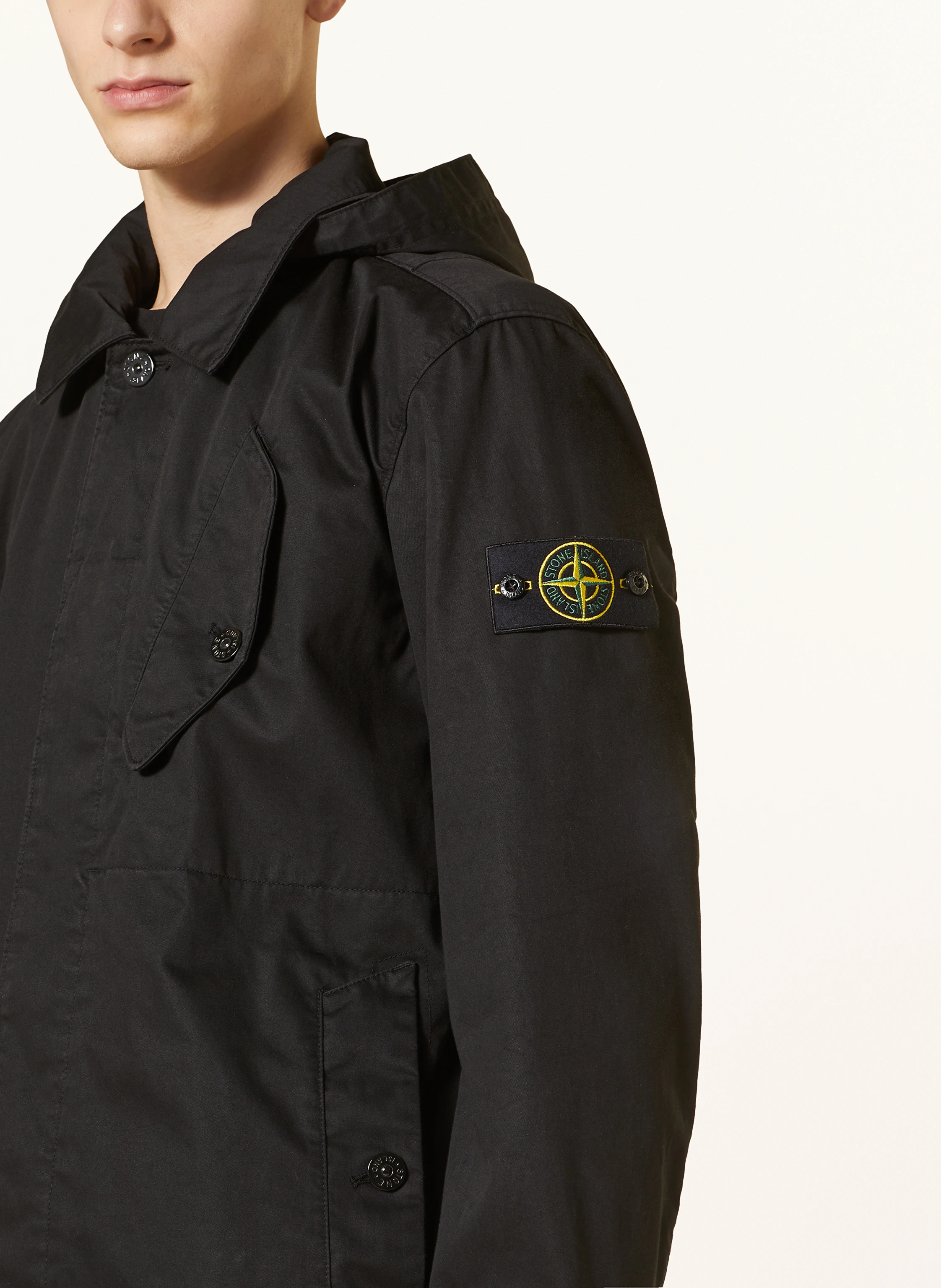 STONE ISLAND Parka mit abnehmbarer Kapuze