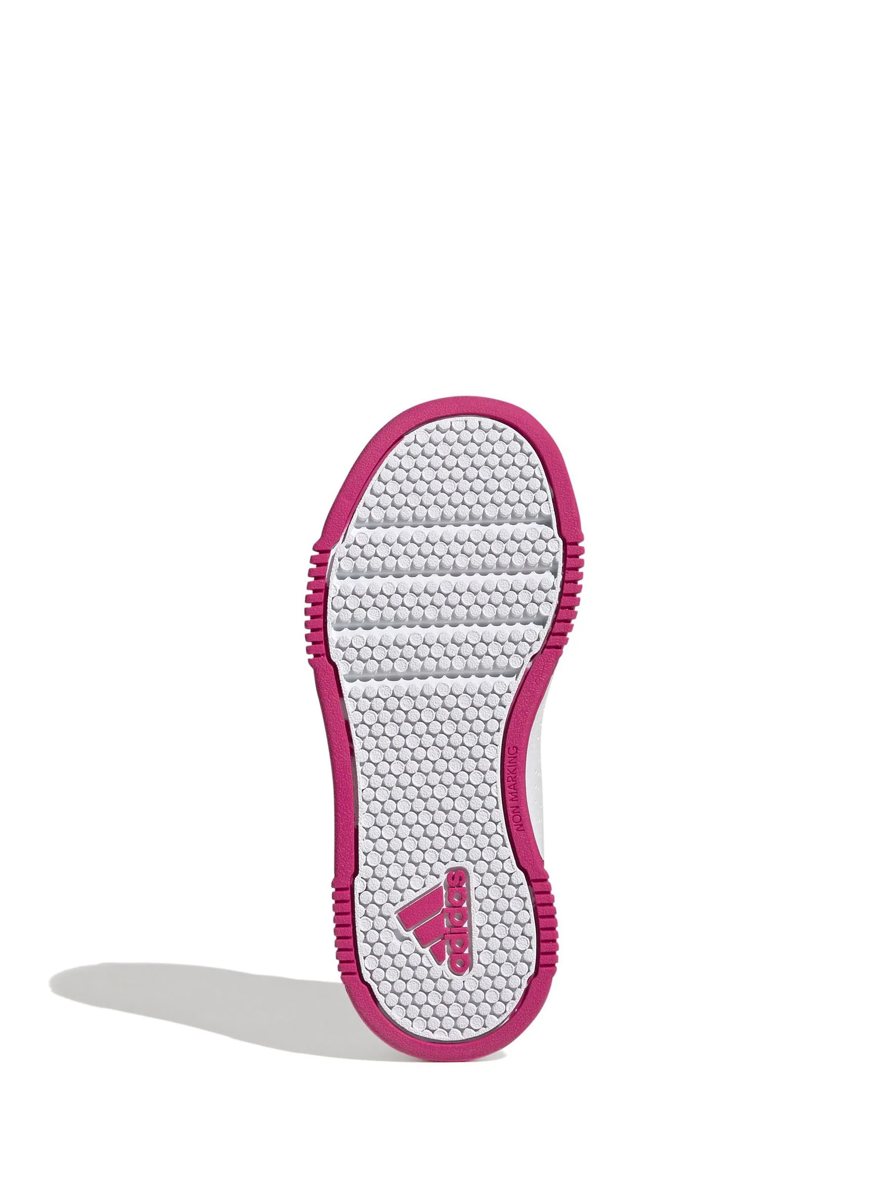 Wit/roze - adidas Tensaur kindersneakers met klittenbandsluiting