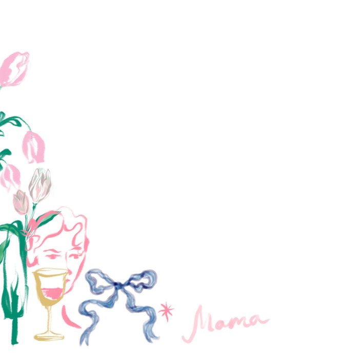 Greetz | Moederdagkaart | Mama | Hand geschilderd | Fotokaart