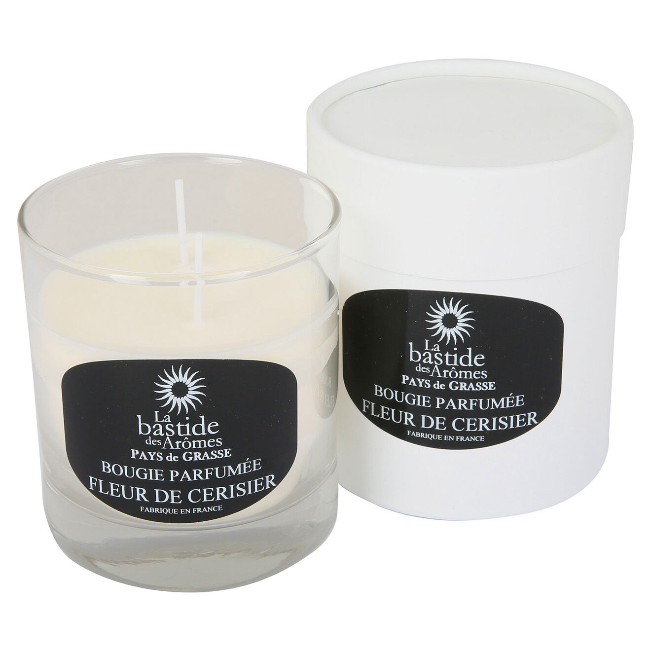 La Bastide des Arômes Bougie Parfumée Fleur De Cerisier - 2 mèches 60 h