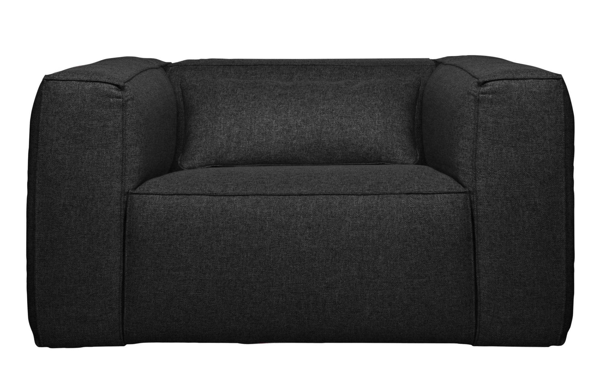WOOOD fauteuil Bean gemeleerd Bean fauteuil incl. kussen gemeleerd Donkergrijs