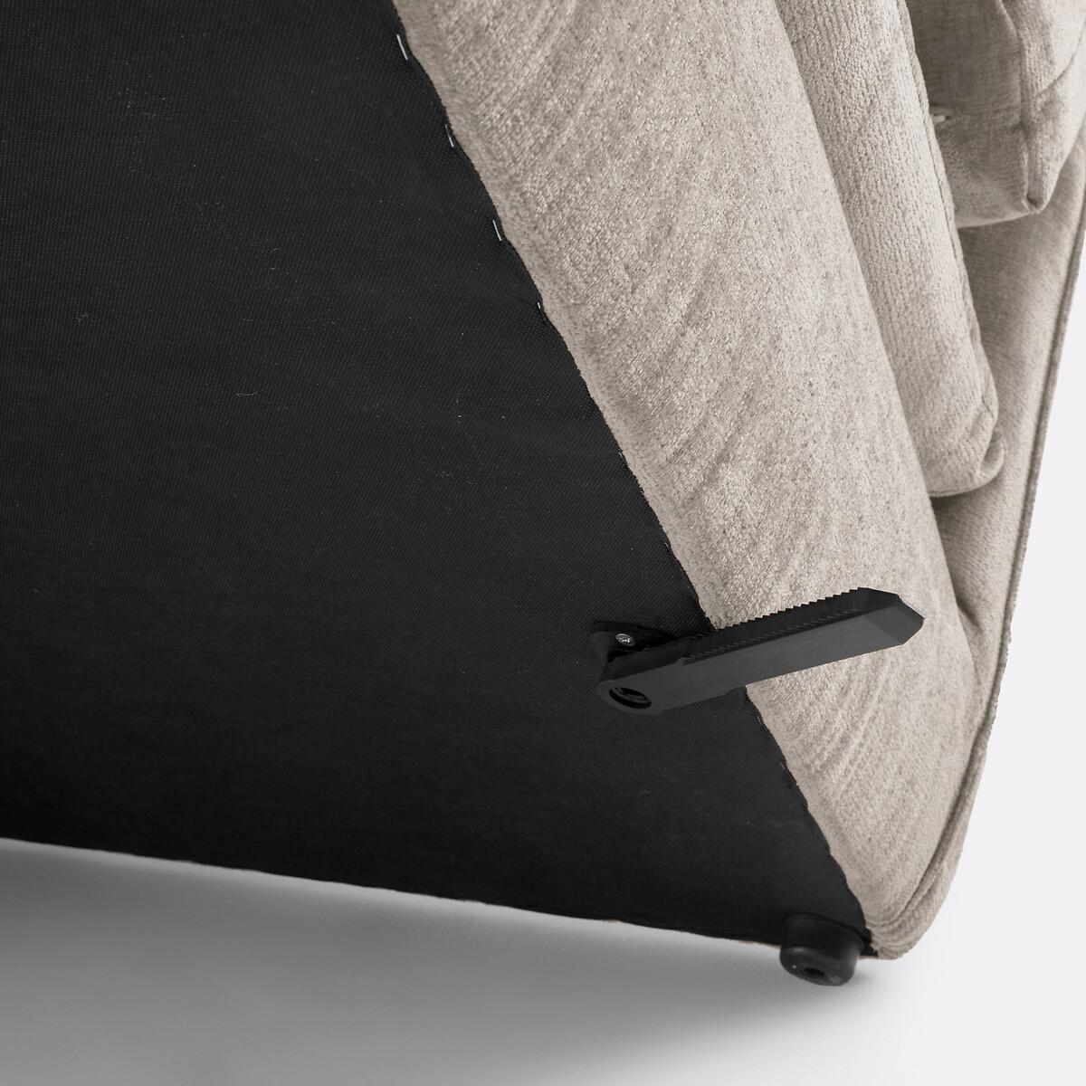 LA REDOUTE INTERIORS<br>Banco modular de getextureerd fluweel, Malo
