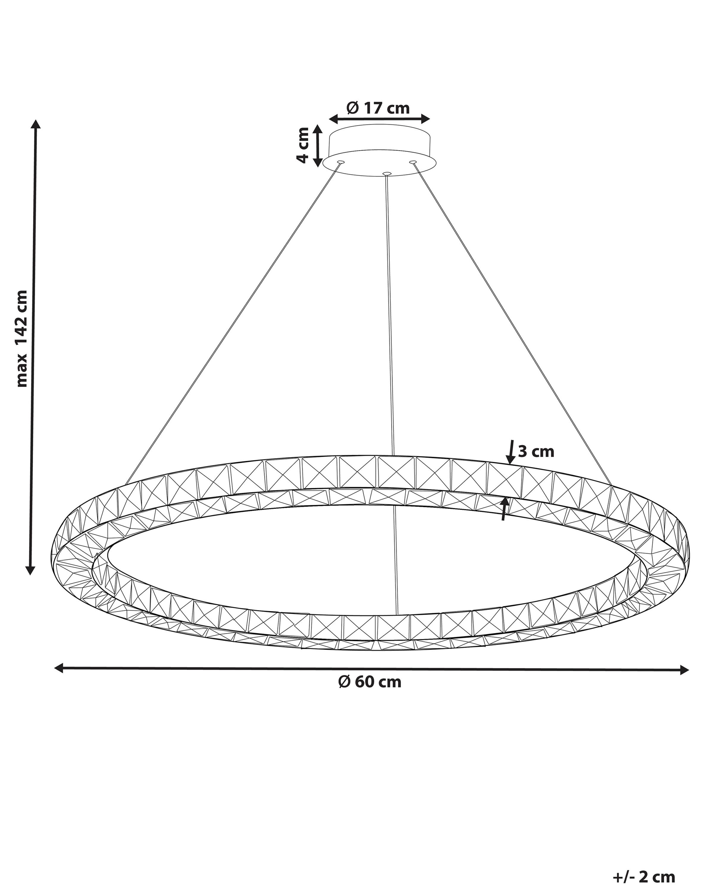 LED hanglamp MAGAT Kristal Zilver