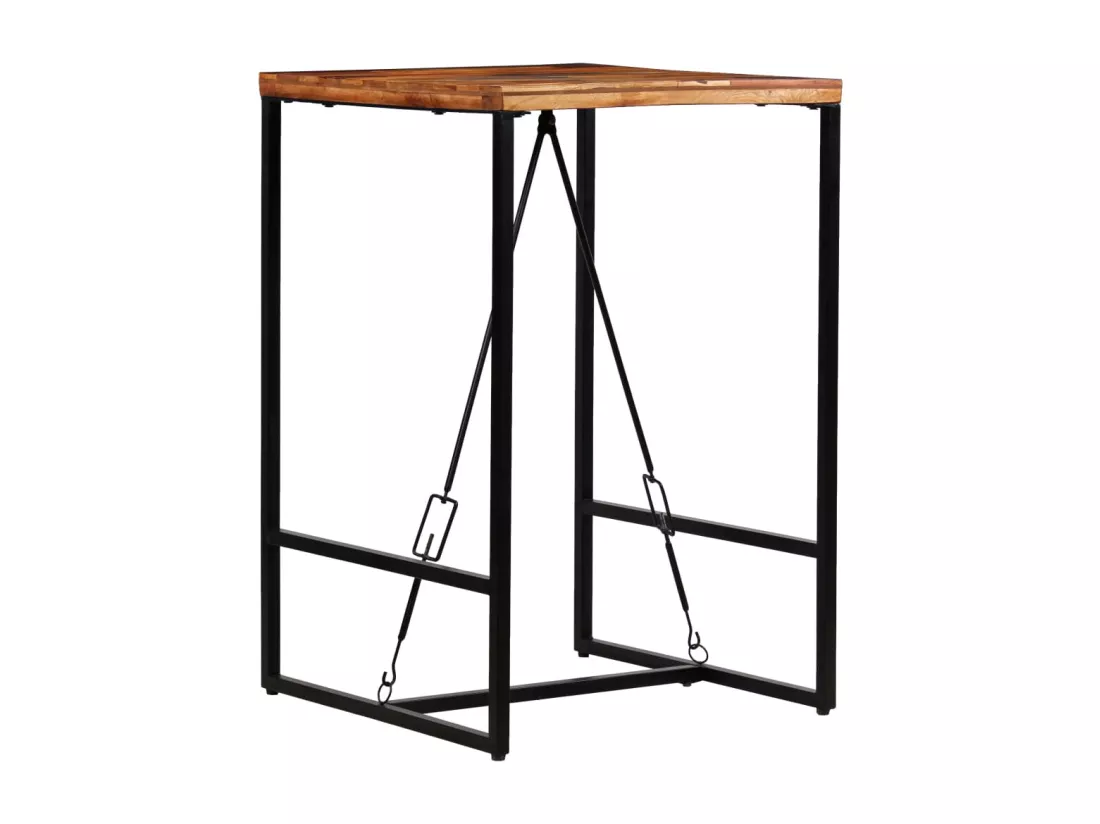 Table de bar Bois recyclé solide 70 x 70 x 106 cm
