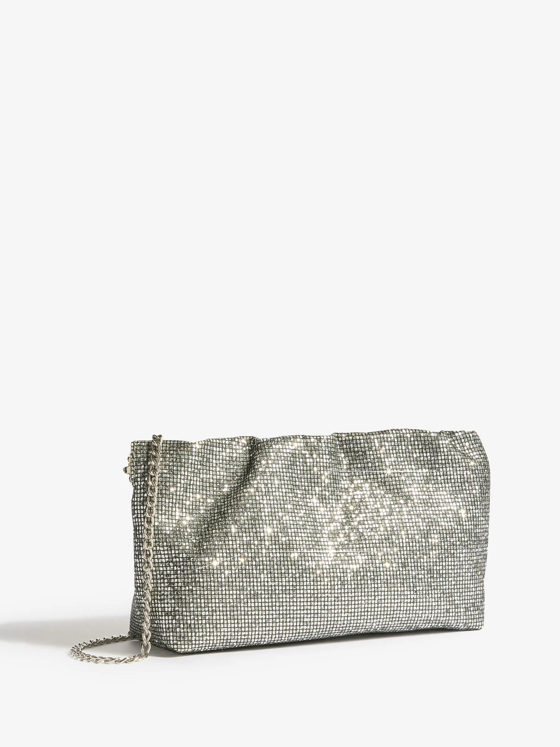 Groen met lovertjes - Friends Like These Mini Scrunch Clutch Bag