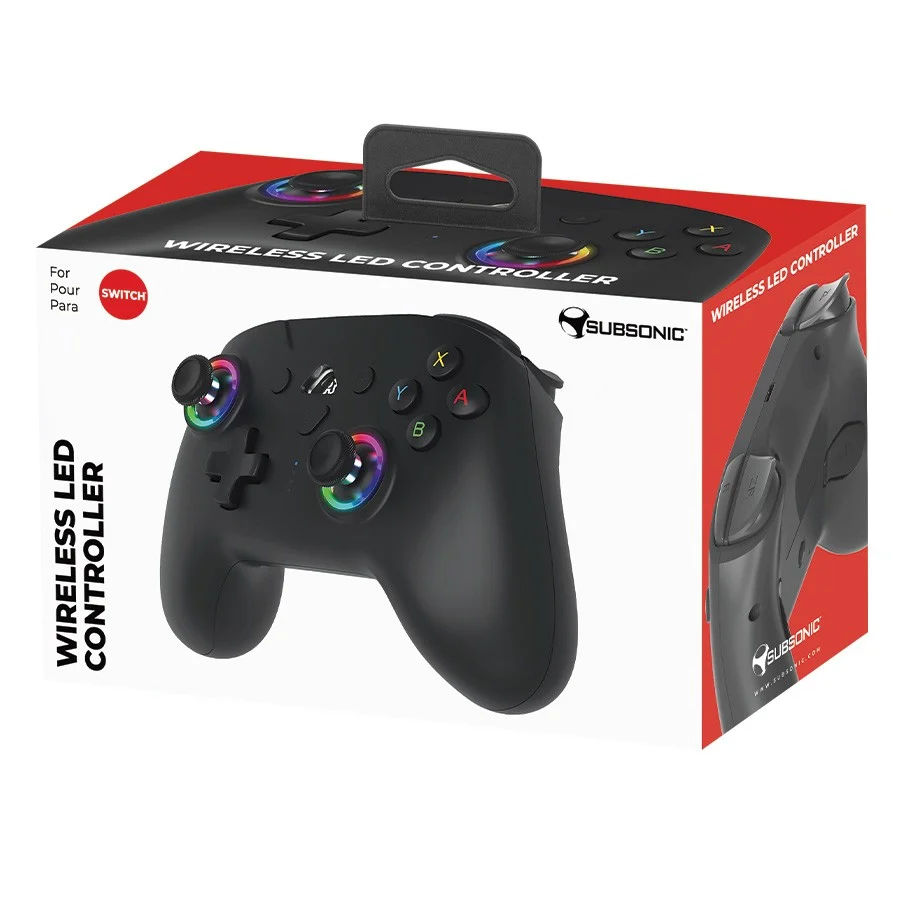 Subsonic Wireless Led Controller Black - Nintendo Switch