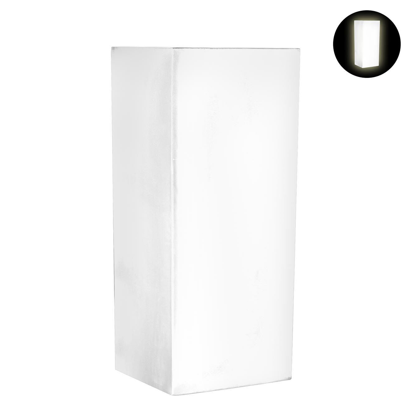 Serralunga Pot Cubotti blanc - 37x90x37 cm