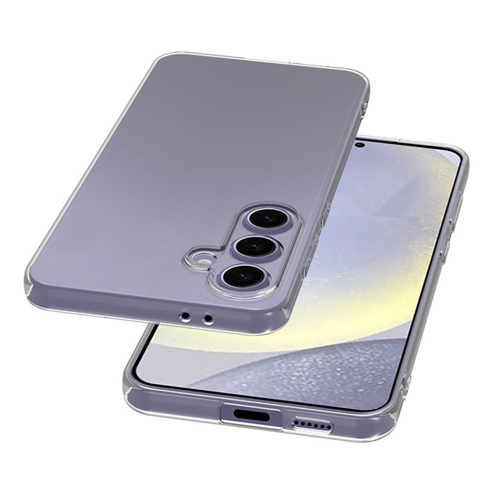 Samsung Galaxy S24 FE Gummi Case Schutzhülle mit Kameraschutz - Transparent