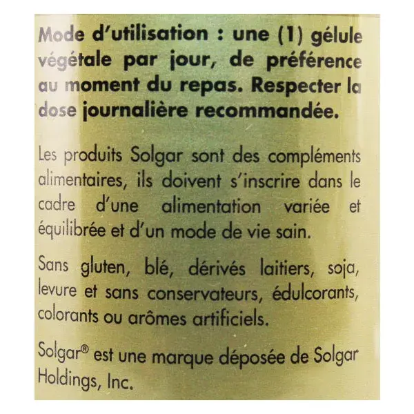 Solgar Quercétine Complexe 50 gélules végétales