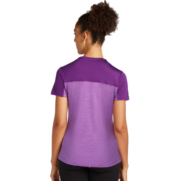 T-shirt randonnée ICEBREAKER W MERINO 125 COOL-LITE SPHERE III SS TEE PASSION HTHR/PASSION/CB