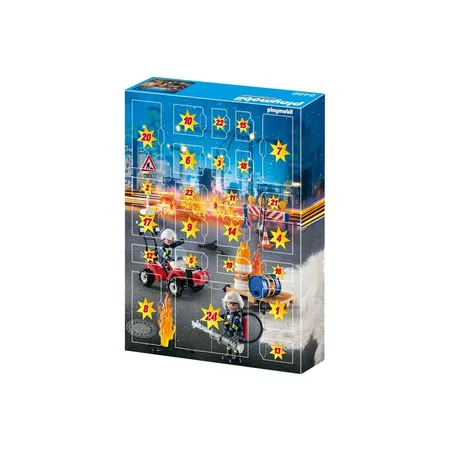 PLAYMOBIL® 9486 - Adventskalender Feuerwehreinsatz auf der Baustelle