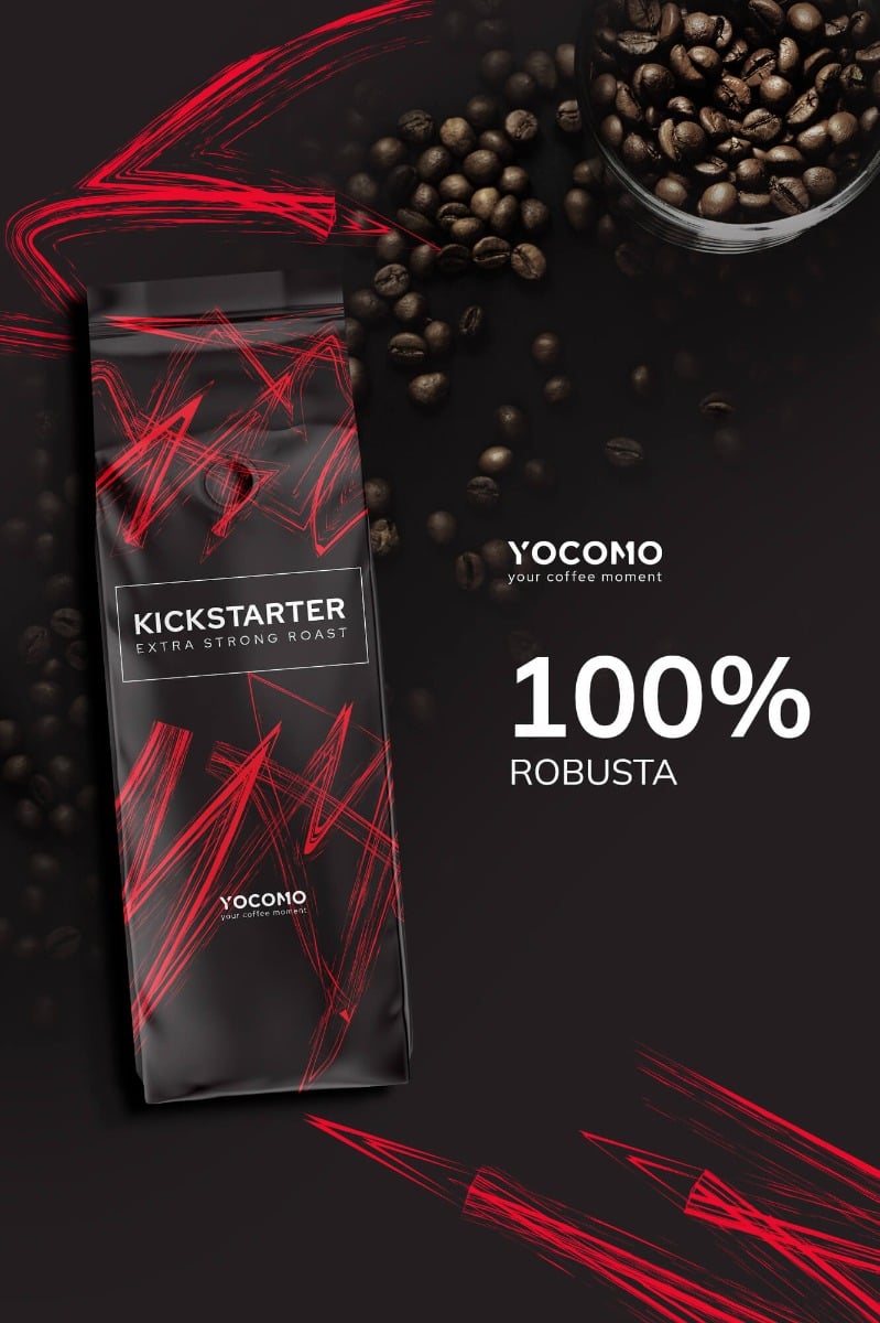 YOCOMO Kickstarter Extra Strong Roast Vorteilspaket 3kg