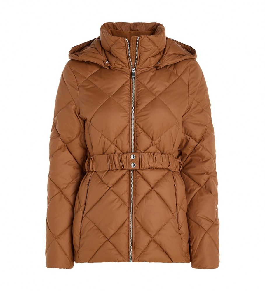 Jaqueta acolchoada Tommy Hilfiger Elevated marrom