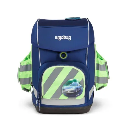 ergobag Fluo Seitentaschen Zip-Set mit Reflektorstreifen