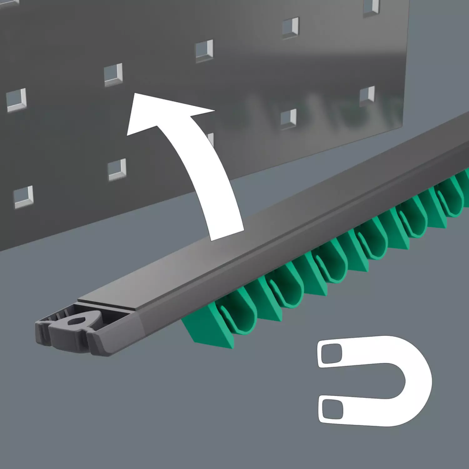 Wera 05020015001 6-delig 9631 Magneetstrip 6000 Joker 2 steek-ringratelsleutelset