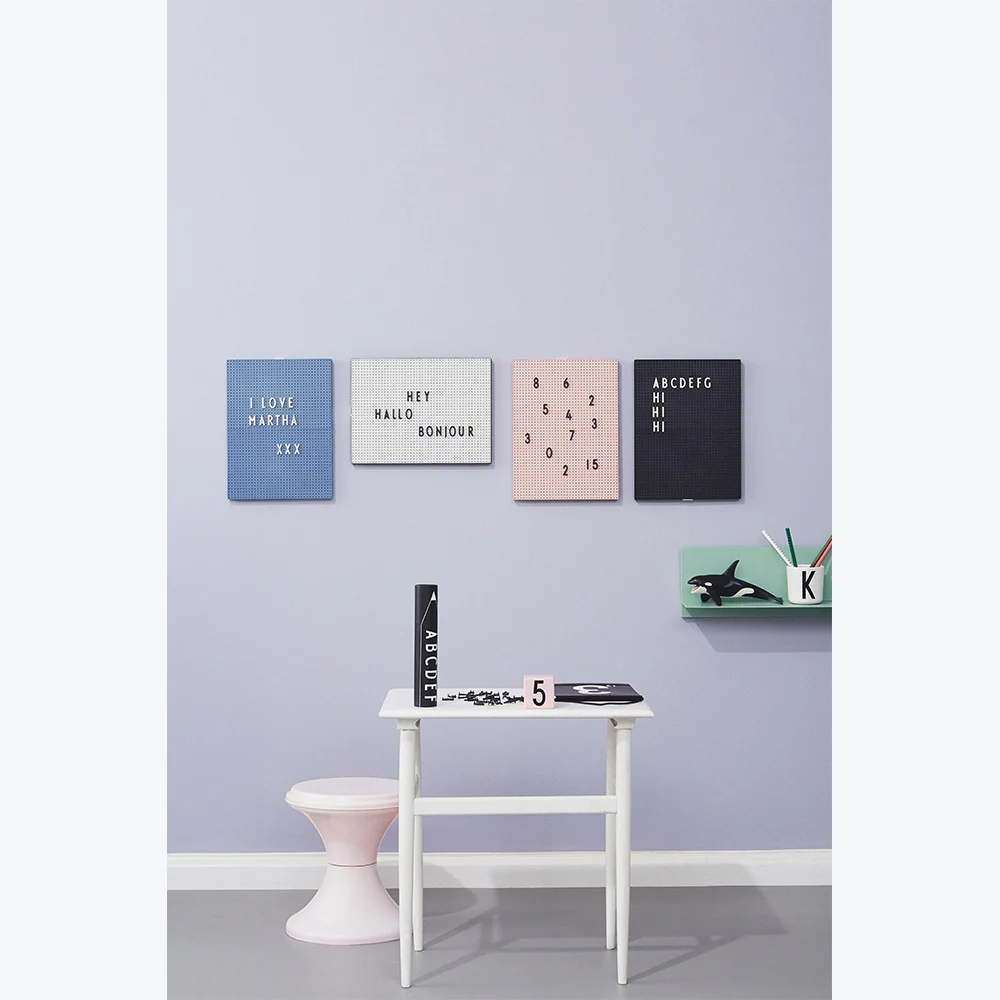 Design Letters  Message board, blå - A4