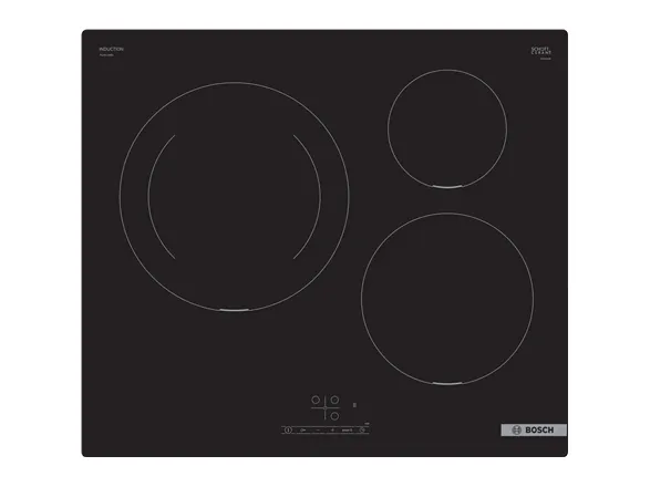 Bosch Serie | 4 PUE611BB5E - Induktions kogeplade - 4 plader - Niche - bredde: 56 cm - dybde: 49 cm - rammeløs - sort